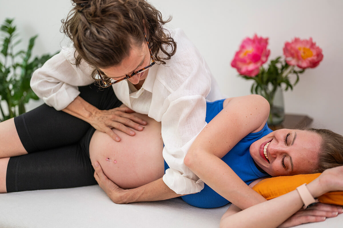 Behandlung schwangere Frau